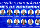Sessões Ordinárias – Mês de Novembro
